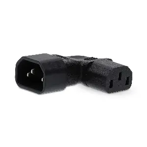 Adaptor alimentare unghi drept IEC-320-C13 la IEC-320-C14 Nedis CEGB11904BK
