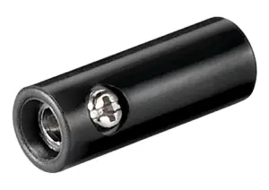 Mufa banana mama 4mm din plastic negru Goobay 11378