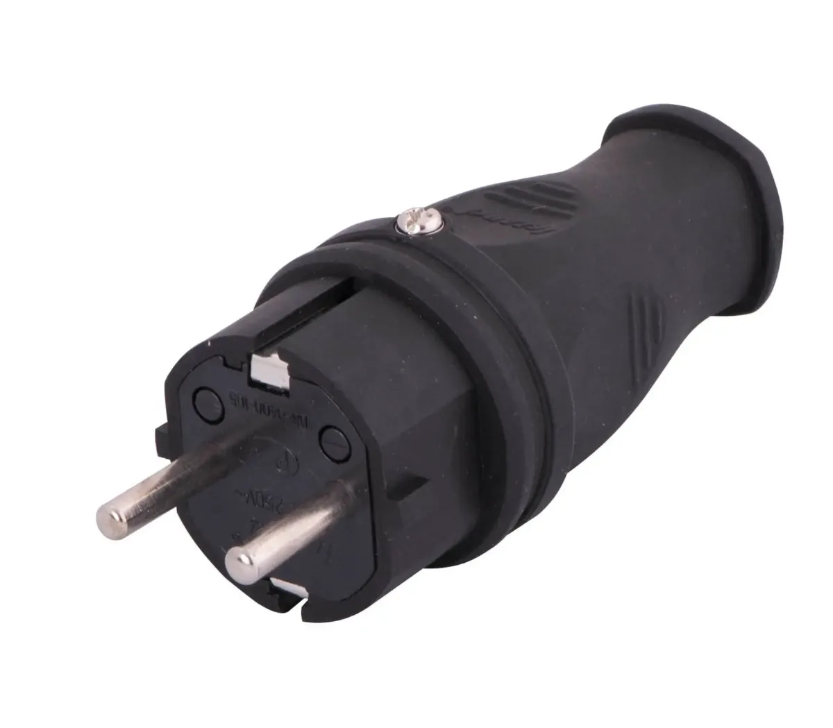 Stecher schuko cauciuc 16A 3500W IP44 Lezard 106-0400-0105