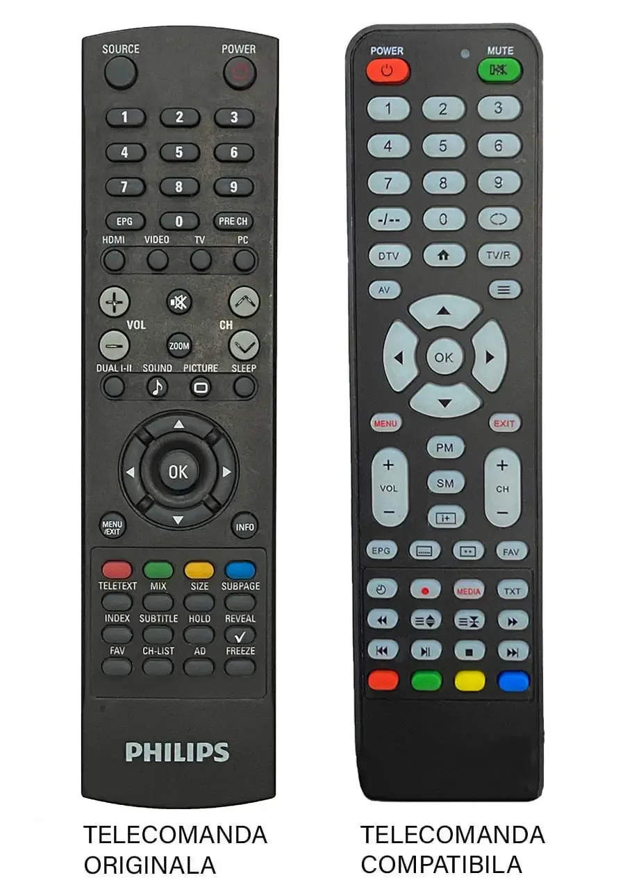 Telecomanda inlocuitoare compatibila TV Philips LCD cod ER 55 /MFY 45 (477)