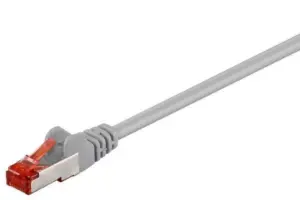 Cablu retea CAT6e SFTP 5m PiMPF 2x RJ45 cupru ecranat gri Goobay