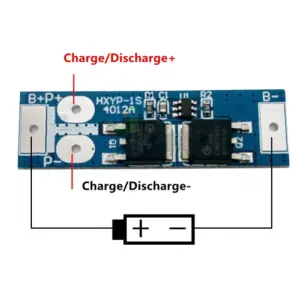 Modul protectie incarcare 1x 18650 12A BMS 1S