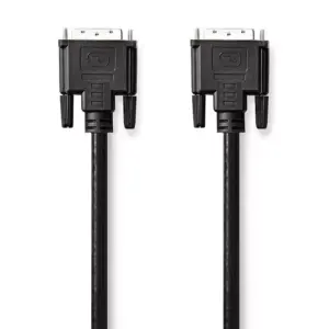 Cablu DVI-D 24+1-Pin tata - DVI-D 24+1-Pin tata 3m negru Nedis