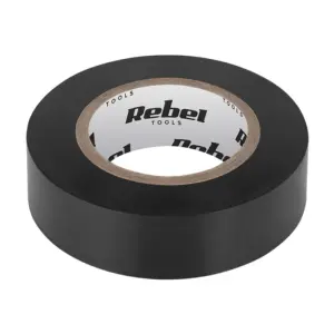 Banda izolatoare 0.13X19mm 20m neagra REBEL