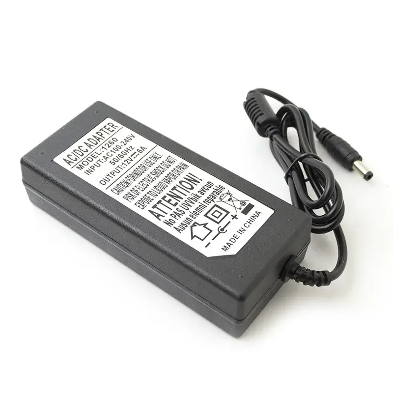Alimentator 12V 6A cu mufa 5.5x2.5 mm fara cablu de alimentare