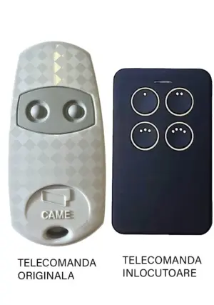 Telecomanda inlocuitoare poarta garaj 2 butoane cod fix frecventa 862.35MHz Came Top 862EE compatibila cu originalul (807)