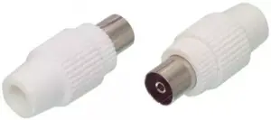 Conector coaxial mama plastic WELL