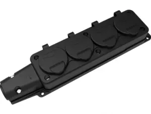 Fisa SCHUKO cauciuc cu capac Bemis BK1-1402-3614 2P+E 4 iesiri 16A 250V IP54