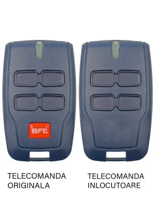 Telecomanda inlocuitoare poarta garaj 4 butoane cod saritor frecventa 433.92 Mhz - BFT Mitto 4 (803)