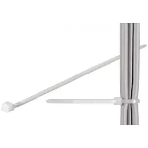 Coliere plastic strangere cabluri 310x4.8mm transparent 100buc fixPoint