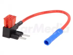 Splitter auto ATM 10A siguranta mini x2 1mm2 culoare rosu 4CarMedia