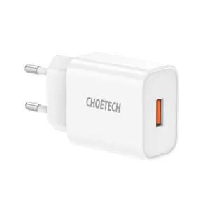 Incarcator retea Choetech 1x USB A QC 3.0 18W alb Q5003-EU-WH