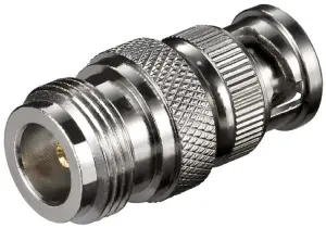 Adaptor N mama la BNC tata Placat cu aur pentru Transmisie Semnal de Calitate Goobay 10521