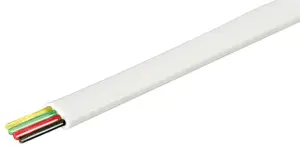 Cablu telefon 10m 4 fire litat 4x28AWG alb 20/60C BQ CABLE TEL-0032-100/WH-10