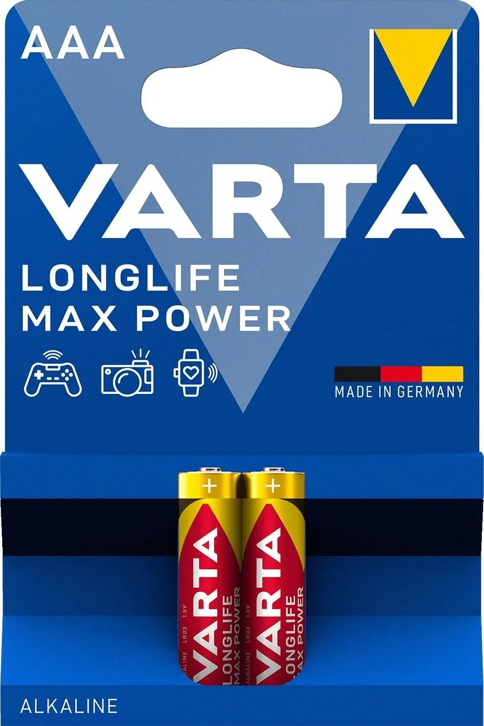 Set Varta baterii alcaline LONGLIFE MAX POWER AAA LR3 2buc 4703-2