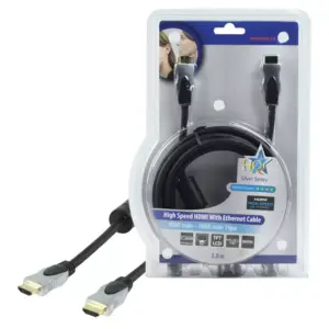 Cablu HDMI tata - HDMI tata High Speed cu Ethernet 3m HQ