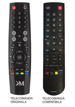 Telecomanda inlocuitoare compatibila cu originalul pentru TV Kruger&Matz KM0232T PIL0356 (326-3)