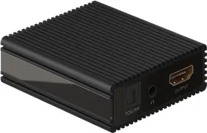 Audio Extractor Ultra HD 4K 60Hz V2.0 HDMI - HDMI TOSLINK 3.5 mm audio casti Goobay 58477