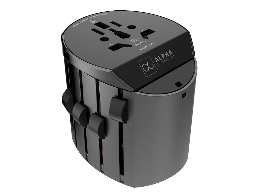 Adaptor priza universal Skross Alpha 1.1041 Australia China Marea Britanie SUA Japonia Elvetia Italia Brazilia