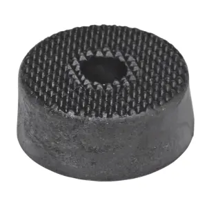 Picior cauciuc boxa R37x15mm montabil cu surub R5mm cauciuc masiv saiba metalica 1buc HT 3123 SAL