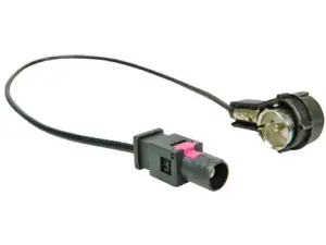 Cablu adaptor radio auto Fakra mufa tata - ISO mufa tata 90grade 0.23m 4CARMEDIA ZRS-BMW-ISO