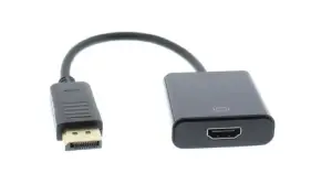 Adaptor HDMI mama - Displayport tata 15cm 1080p Well ADAPT-HDMIF/DPM-0.15BK-WL