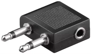 Adaptor Jack de casti 3.5 mm pentru avion Goobay
