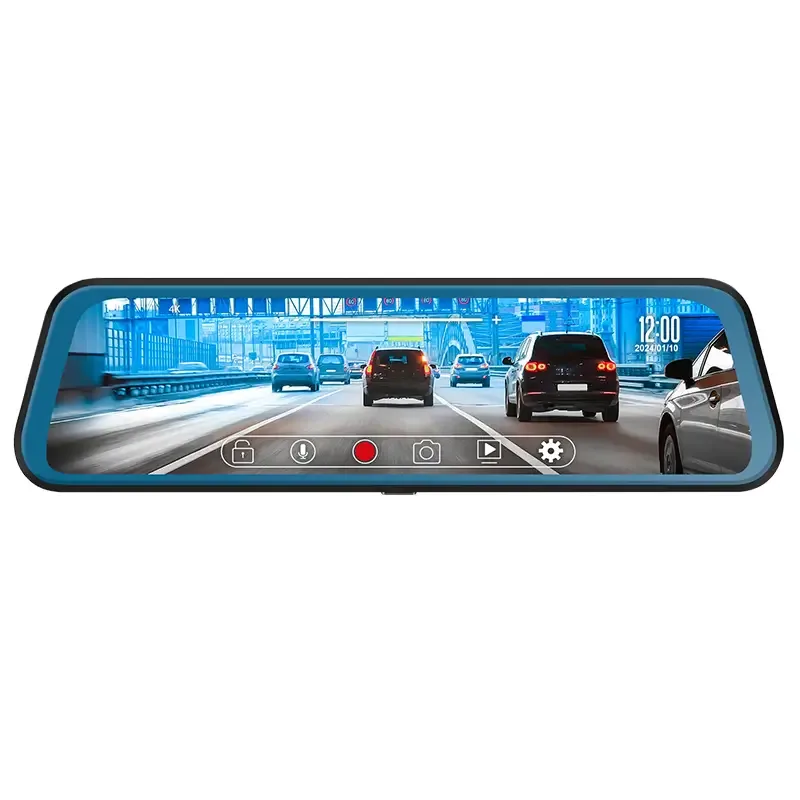 DVR auto si camera fata /spate in oglinda L200 4K Ultra HD Ecran tactil 9.66" PEIYING BASIC PY-DVR032