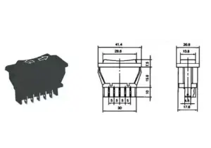 Intrerupator deschidere geam ASW-01