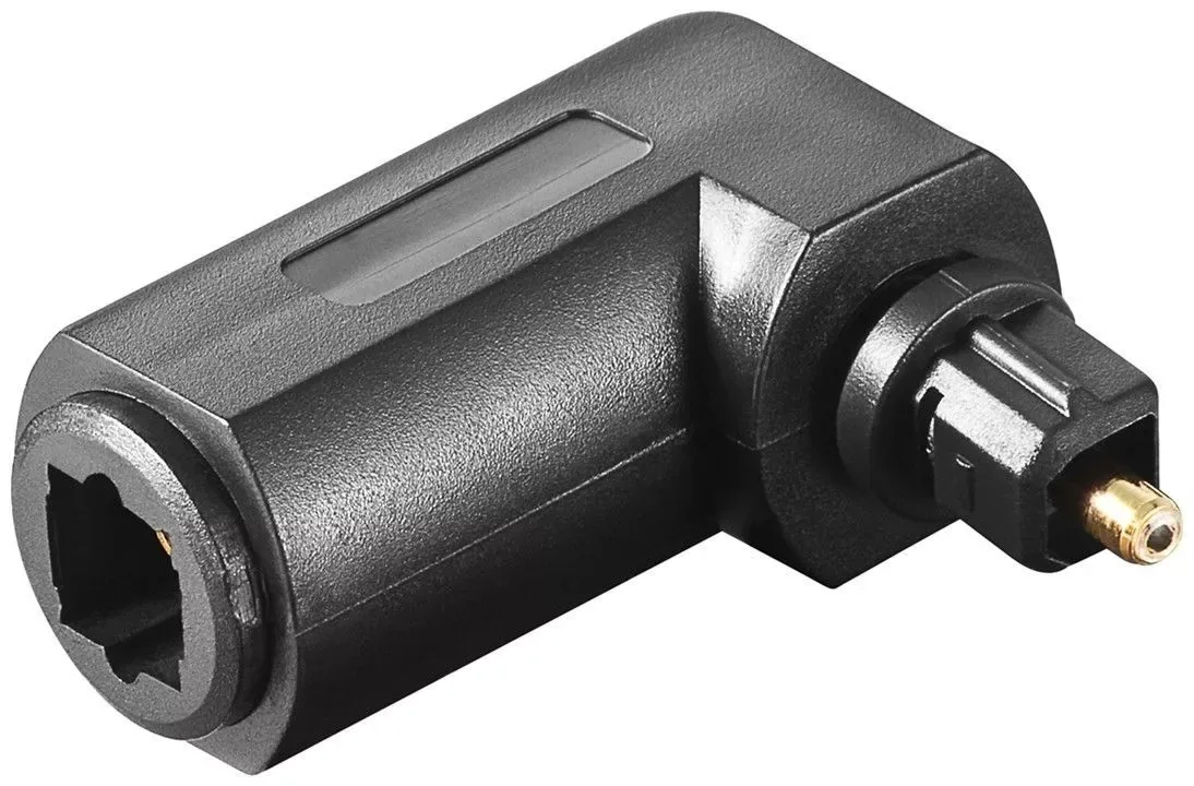 Adaptor audio TOSLINK tata - TOSLINK mama 90 grade Goobay