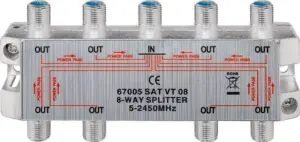 Splitter 8 cai semnal TV satelit 5-2450Mhz GOOBAY