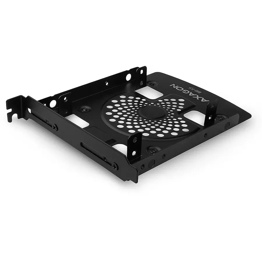 Adaptor montare 2x HDD/SSD 2.5" HDD in slot 3.5" sau PCI negru AXAGON RHD-P25