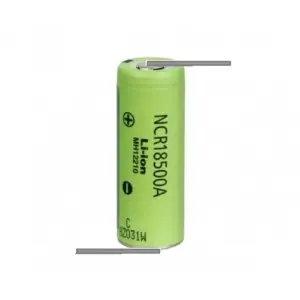Acumulator 18500 LI-ION 3.6V 1900mAh 3.8A Panasonic NCR18500A cu lamele sudate in S