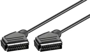 Cablu Euro SCART 21 pini - Euro SCART 21 pini 1.5m Goobay 11702