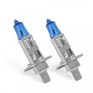 Set de 2 becuri Halogen H1 100W +130% intensitate Alb Xenon 12V Carguard