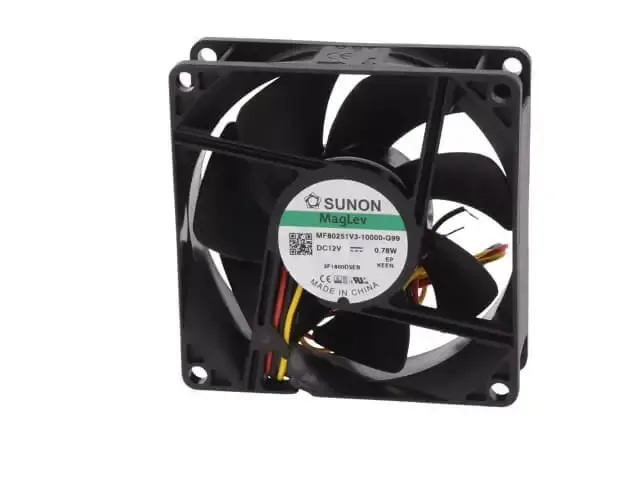 Ventilator DC axial 12VDC 80x80x25mm 0.78W 2600rot./min 55.77m3/h 28dBA Vapo Sunon MF80251V3-1000U-G99