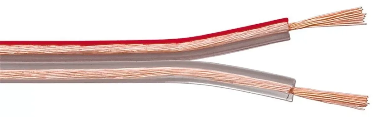 Cablu difuzor cupru 2x2.5 mm transparent 10m OFC 99.9% oxygen-free copper Goobay 15130