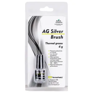 Pasta termoconductoare AG Silver Brush 4 W/m.K 4grame AG TermoPasty