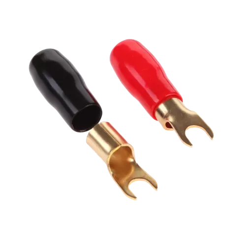 Conector cablu 0.5/8mm 1buc rosu/negru