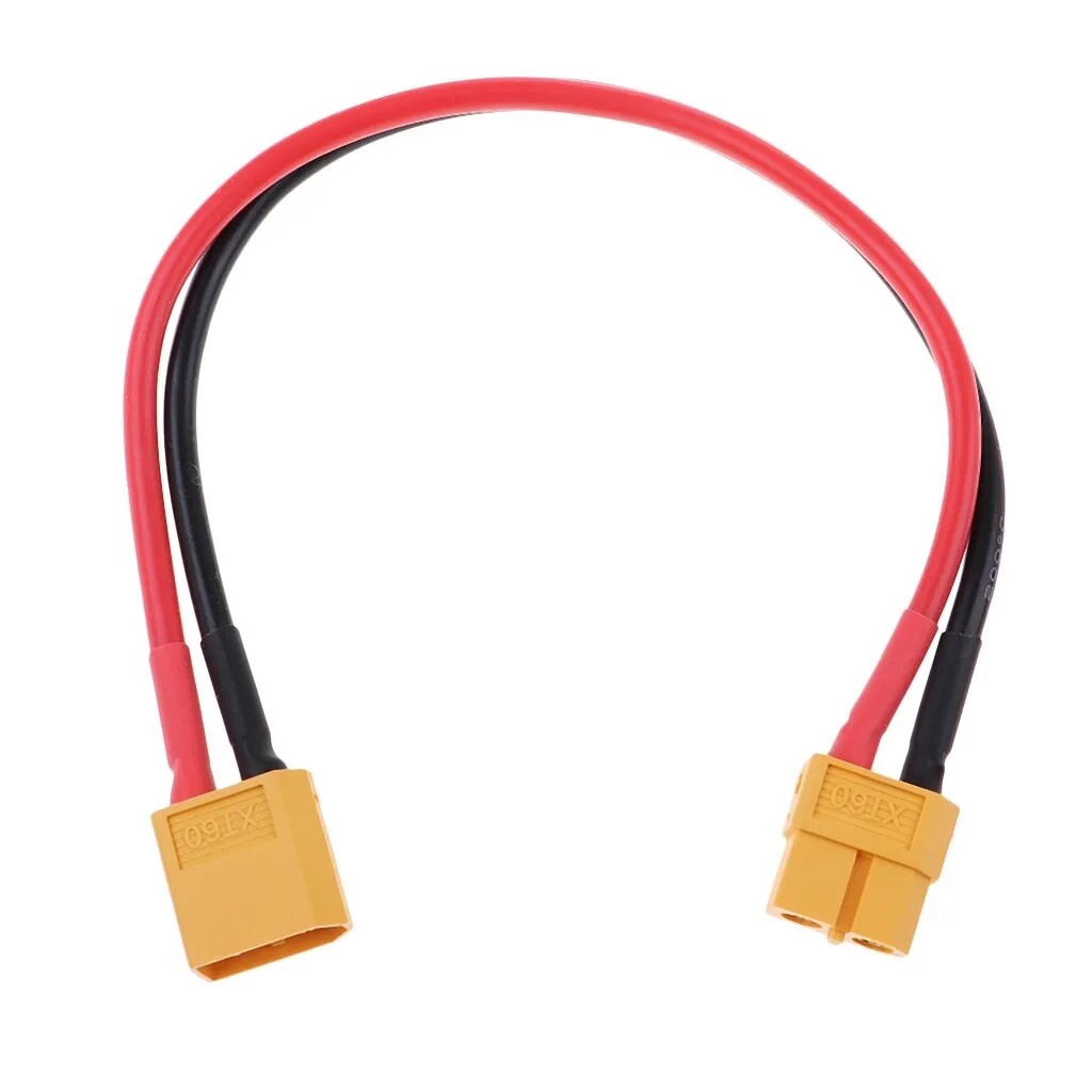 Set prelugitor mufa XT60 tata mama cu cablu siliconic 12AWG 20cm max 30A 500V