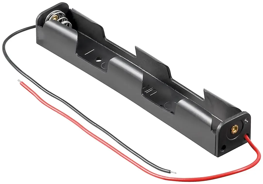 Suport baterii 2x AA R6 cu Capete de cablu libere 11983 Goobay