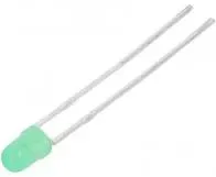 LED 3mm verde 12V 8-20mcd 60 grade Parte frontala convex KINGBRIGHT ELECTRONIC L-934GD-12V