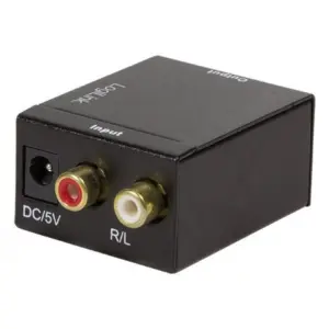 Adaptor convertor analogic-digital Intrare 2xRCA mama - Toslink/ Coaxial Didital audio LOGILINK CA0102