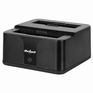 Docking Station HDD 3.5” /2.5” SSD microSD /SD /HUB USB 3.0 20TB Rebel KOM01041