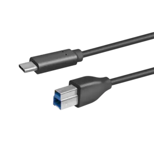 Cablu USB 3.0 B mufa tata - USB type C mufa tata 1m negru LOGILINK CU0162