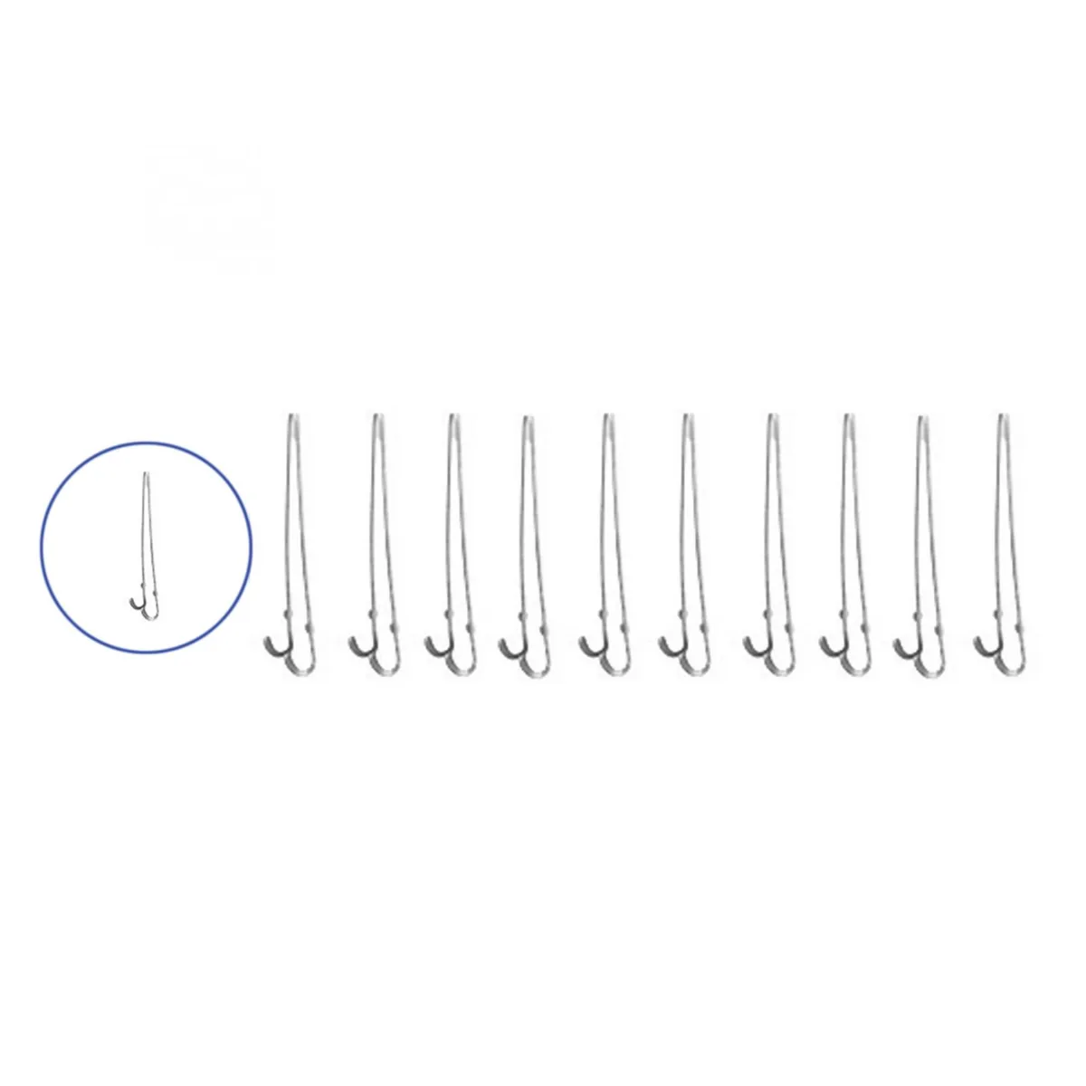 Set 10 varfuri de rezerva pentru pistol de lipit PP 75 acoperit cu nichel HOME